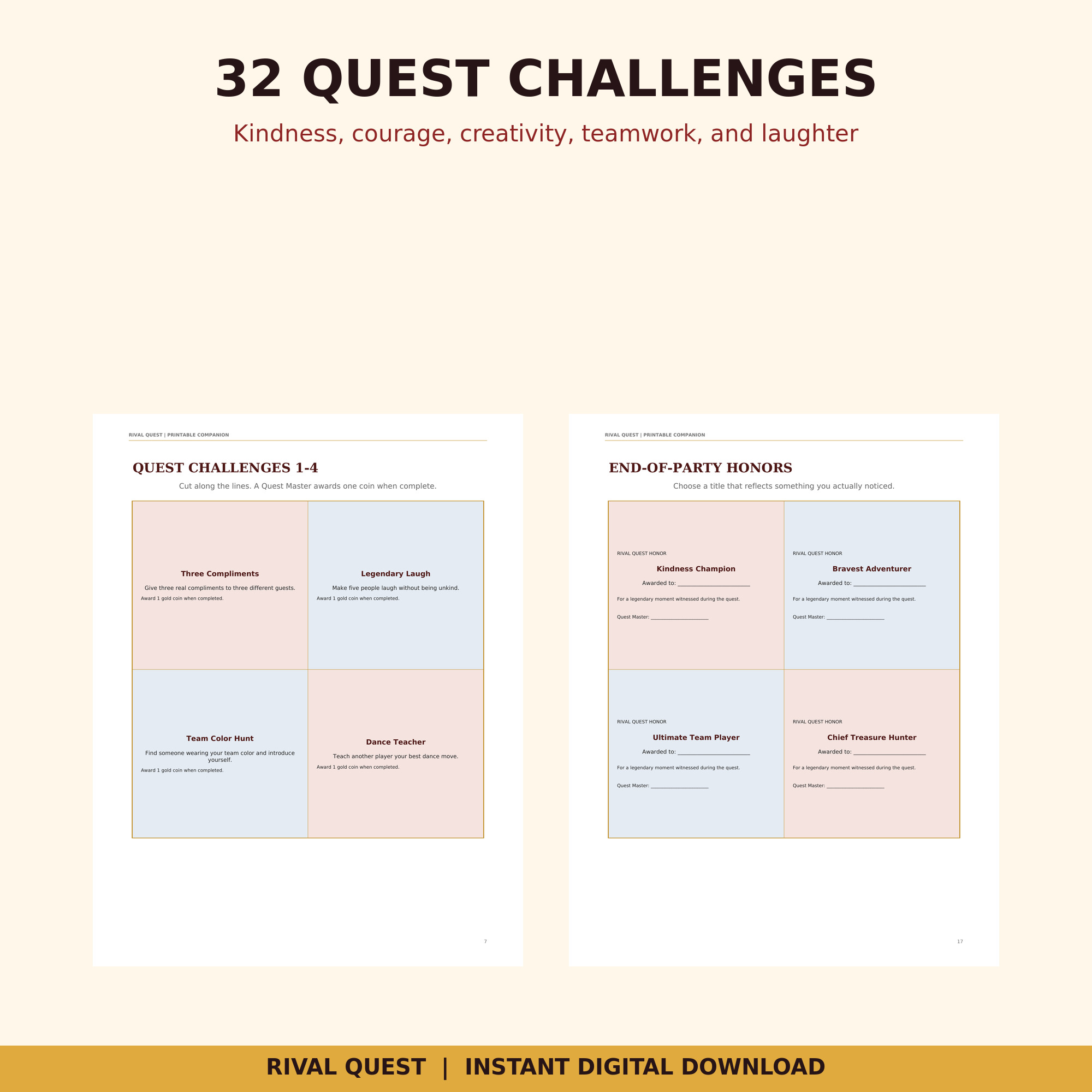 Rival Quest challenge card preview